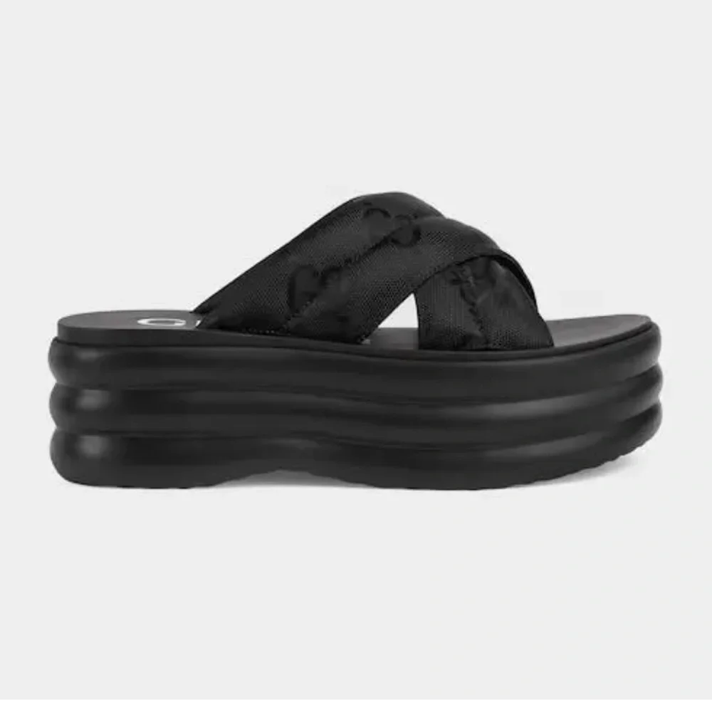 Gucci GG Echo Platform Sandals